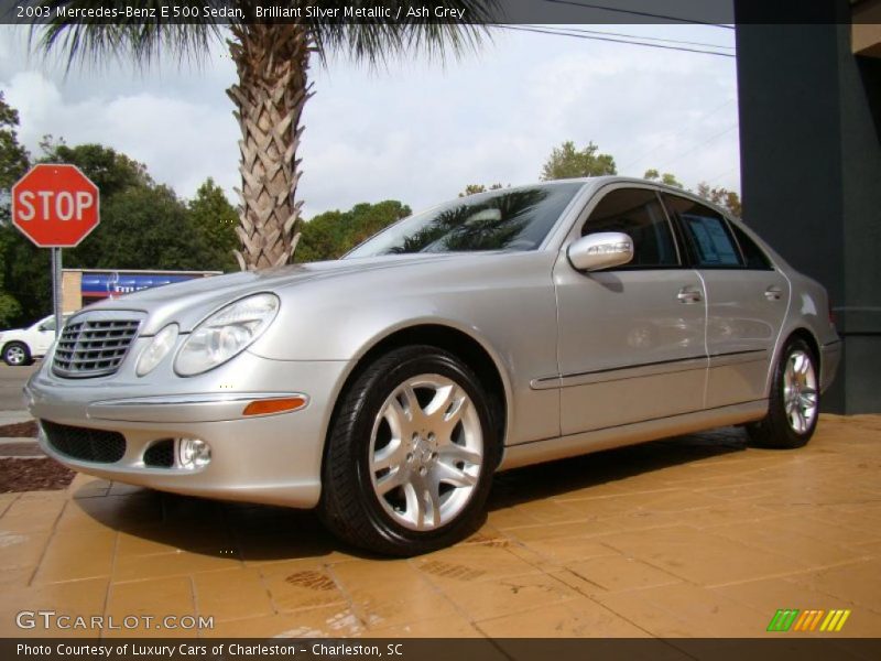Brilliant Silver Metallic / Ash Grey 2003 Mercedes-Benz E 500 Sedan