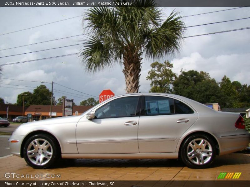 Brilliant Silver Metallic / Ash Grey 2003 Mercedes-Benz E 500 Sedan