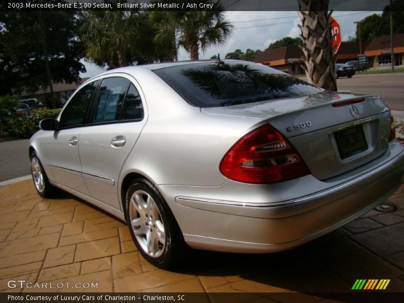 Brilliant Silver Metallic / Ash Grey 2003 Mercedes-Benz E 500 Sedan