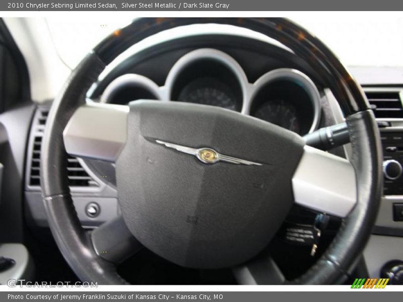 Silver Steel Metallic / Dark Slate Gray 2010 Chrysler Sebring Limited Sedan