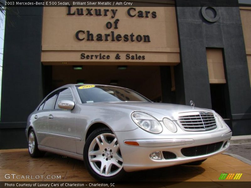 Brilliant Silver Metallic / Ash Grey 2003 Mercedes-Benz E 500 Sedan