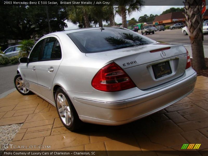 Brilliant Silver Metallic / Ash Grey 2003 Mercedes-Benz E 500 Sedan