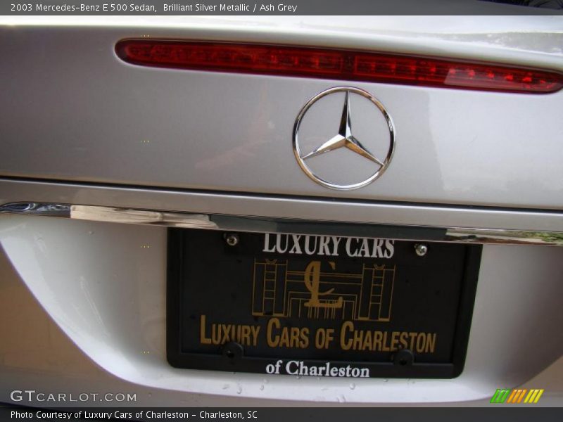 Brilliant Silver Metallic / Ash Grey 2003 Mercedes-Benz E 500 Sedan