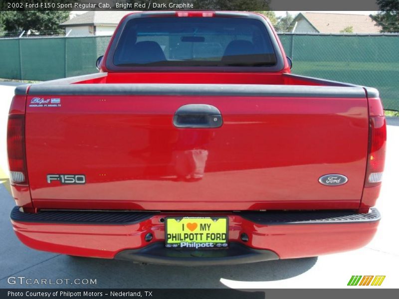 Bright Red / Dark Graphite 2002 Ford F150 Sport Regular Cab