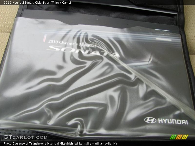 Pearl White / Camel 2010 Hyundai Sonata GLS