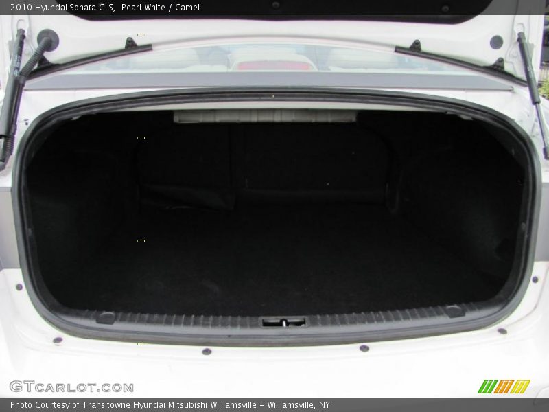 Pearl White / Camel 2010 Hyundai Sonata GLS