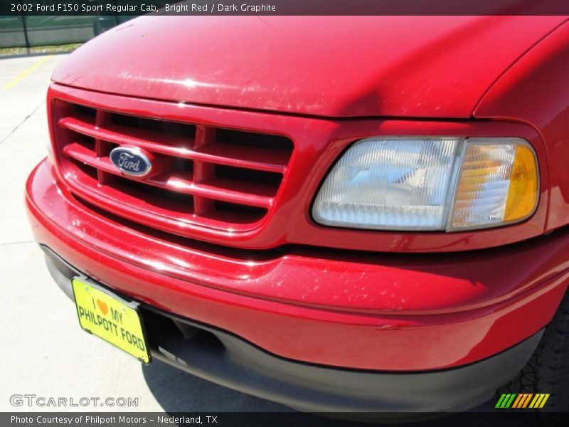 Bright Red / Dark Graphite 2002 Ford F150 Sport Regular Cab