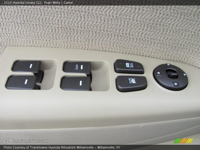 Pearl White / Camel 2010 Hyundai Sonata GLS