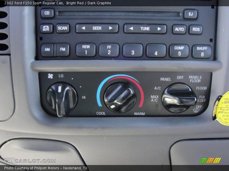 Controls of 2002 F150 Sport Regular Cab