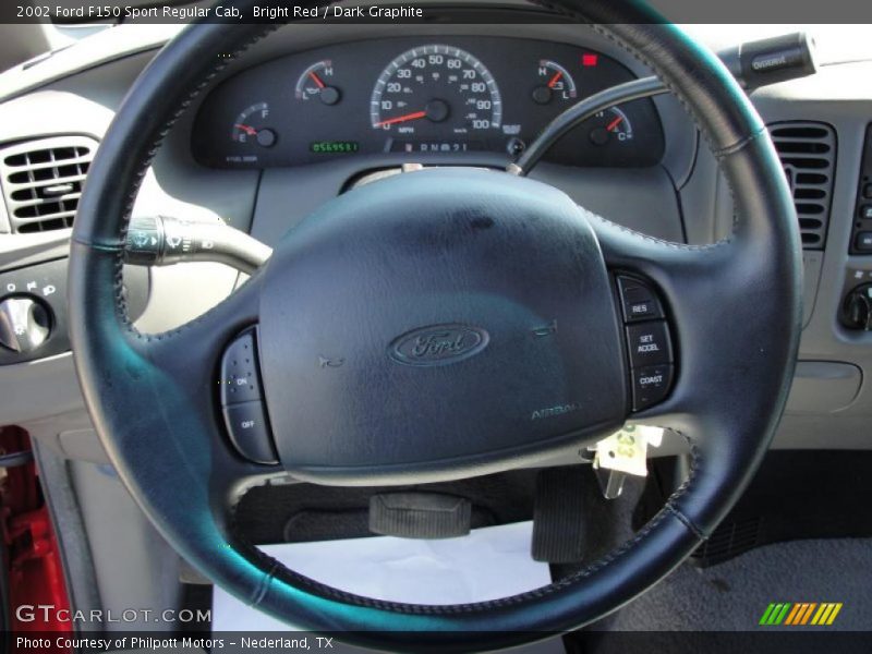 Bright Red / Dark Graphite 2002 Ford F150 Sport Regular Cab