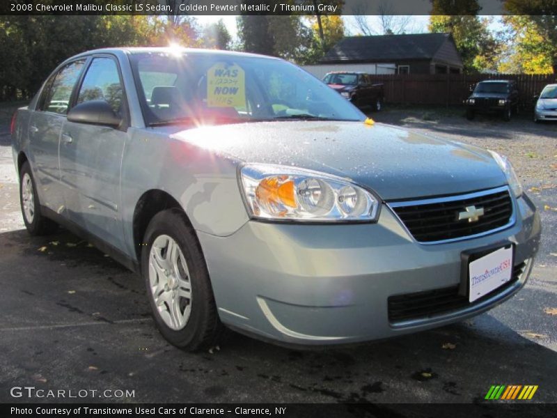 Golden Pewter Metallic / Titanium Gray 2008 Chevrolet Malibu Classic LS Sedan
