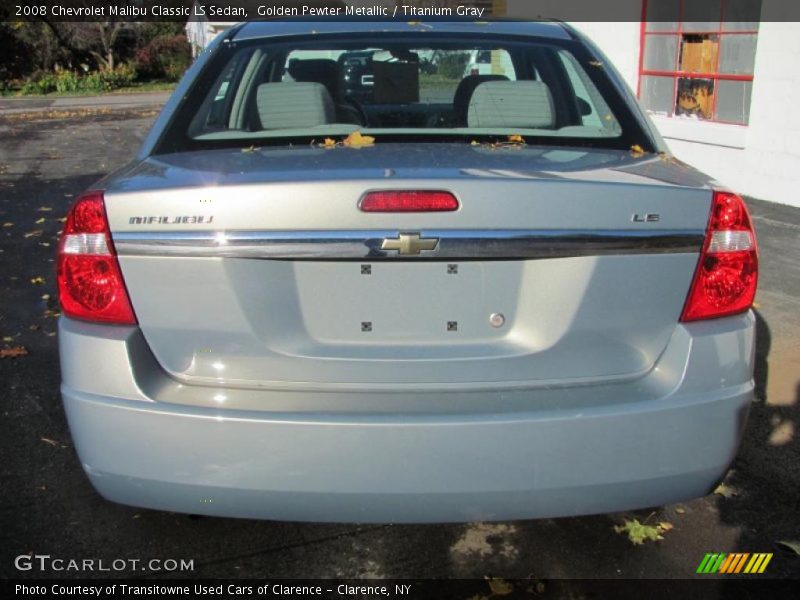 Golden Pewter Metallic / Titanium Gray 2008 Chevrolet Malibu Classic LS Sedan