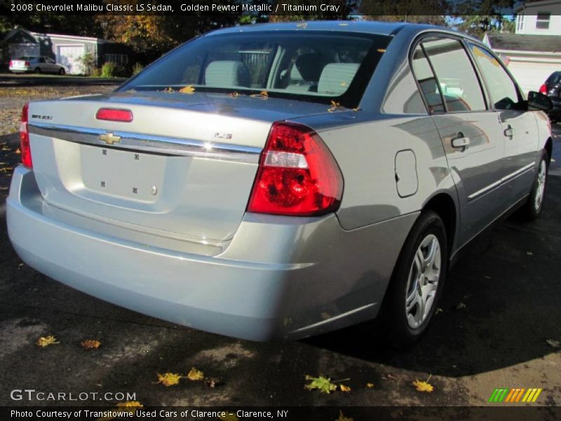 Golden Pewter Metallic / Titanium Gray 2008 Chevrolet Malibu Classic LS Sedan