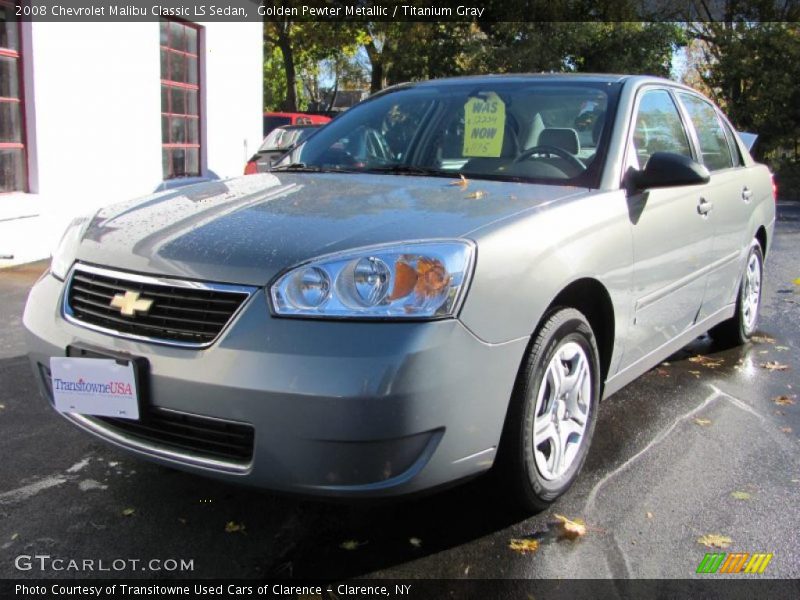 Golden Pewter Metallic / Titanium Gray 2008 Chevrolet Malibu Classic LS Sedan