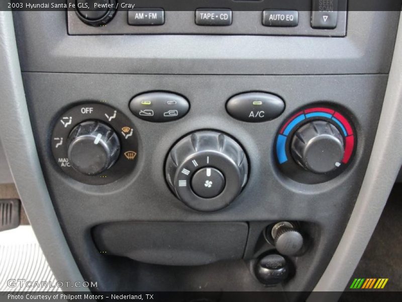 Controls of 2003 Santa Fe GLS