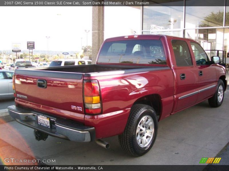 Sport Dark Red Metallic / Dark Titanium 2007 GMC Sierra 1500 Classic SLE Crew Cab