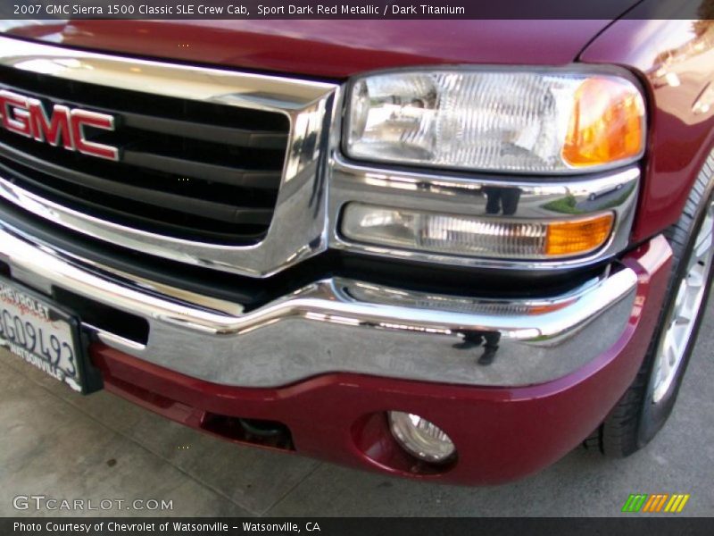 Sport Dark Red Metallic / Dark Titanium 2007 GMC Sierra 1500 Classic SLE Crew Cab