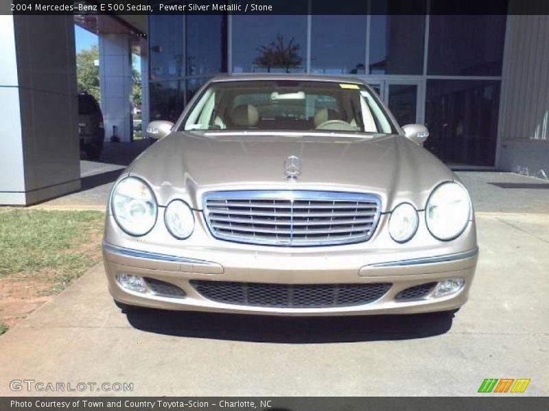 Pewter Silver Metallic / Stone 2004 Mercedes-Benz E 500 Sedan