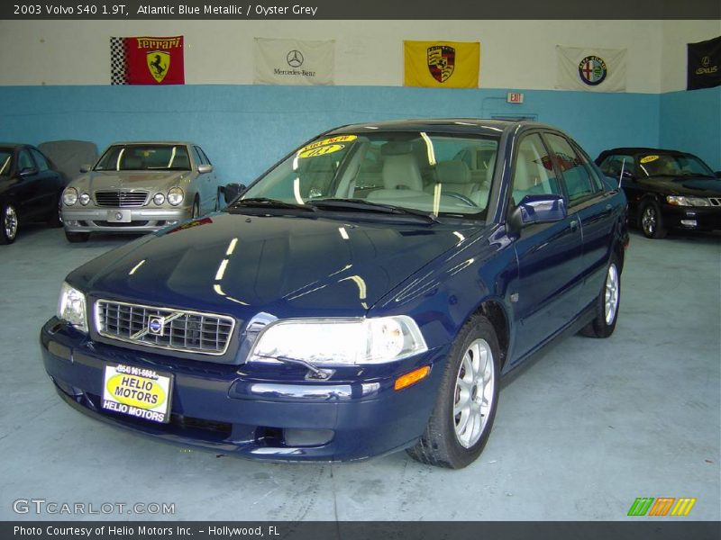 Atlantic Blue Metallic / Oyster Grey 2003 Volvo S40 1.9T