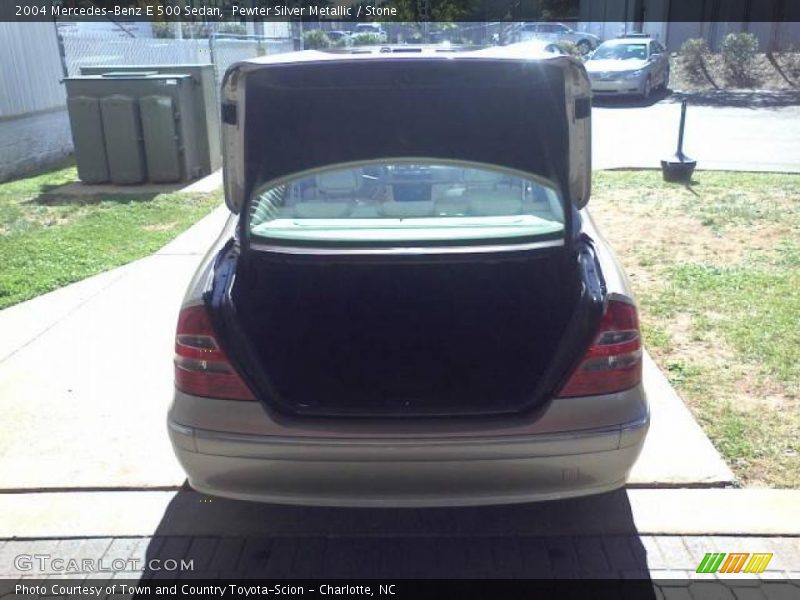 Pewter Silver Metallic / Stone 2004 Mercedes-Benz E 500 Sedan