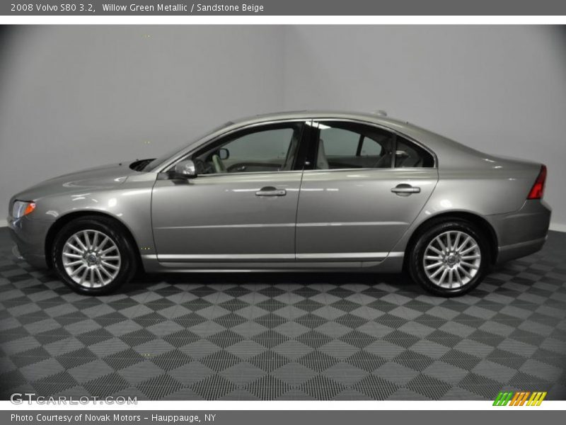 Willow Green Metallic / Sandstone Beige 2008 Volvo S80 3.2