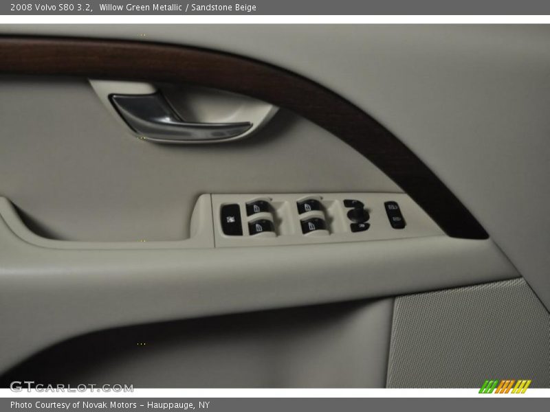 Willow Green Metallic / Sandstone Beige 2008 Volvo S80 3.2