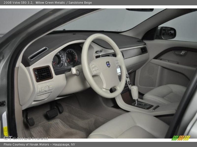 Willow Green Metallic / Sandstone Beige 2008 Volvo S80 3.2