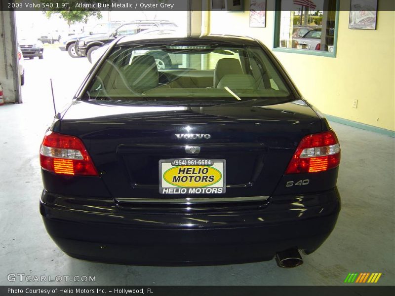 Atlantic Blue Metallic / Oyster Grey 2003 Volvo S40 1.9T
