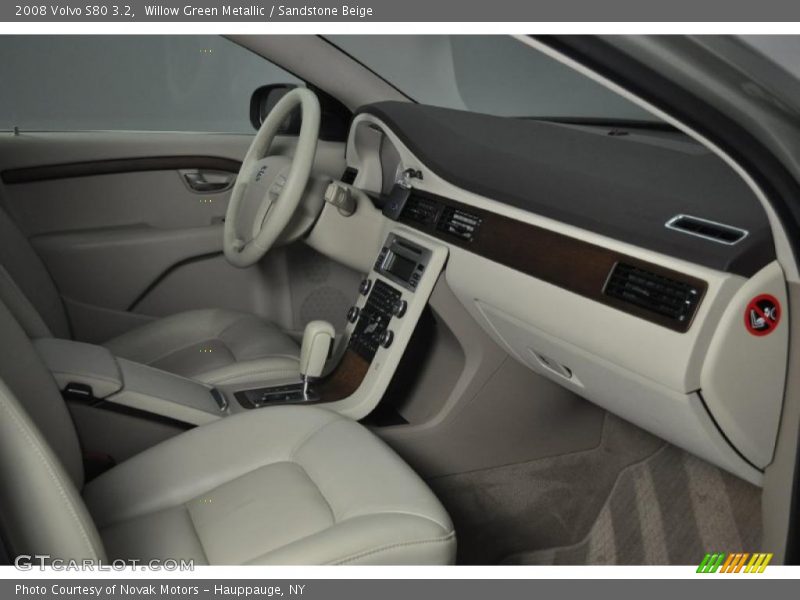 Willow Green Metallic / Sandstone Beige 2008 Volvo S80 3.2