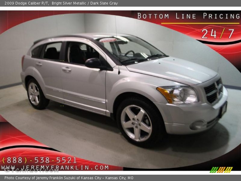 Bright Silver Metallic / Dark Slate Gray 2009 Dodge Caliber R/T