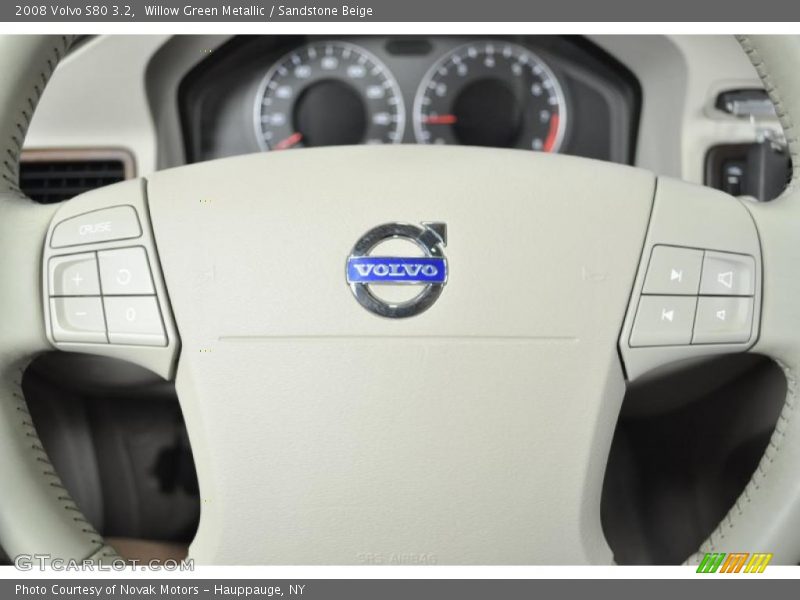 Willow Green Metallic / Sandstone Beige 2008 Volvo S80 3.2