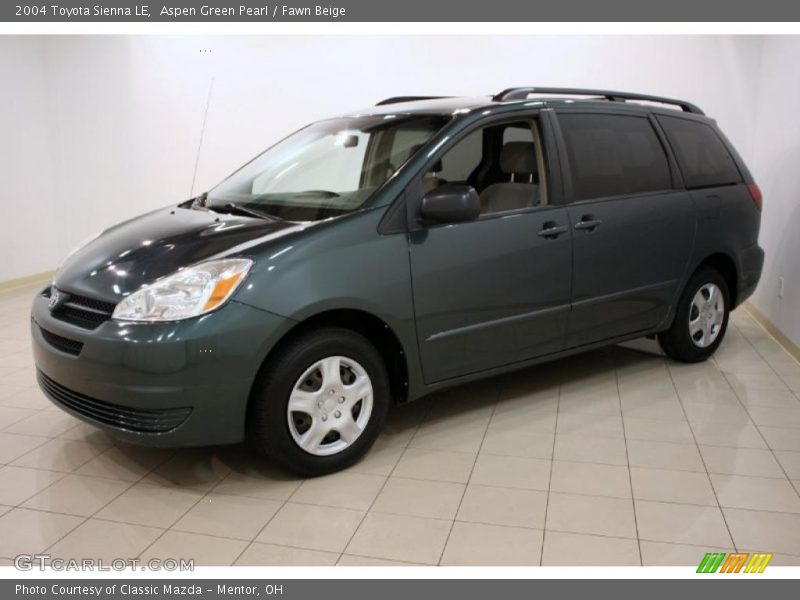 Aspen Green Pearl / Fawn Beige 2004 Toyota Sienna LE