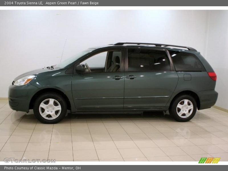 Aspen Green Pearl / Fawn Beige 2004 Toyota Sienna LE