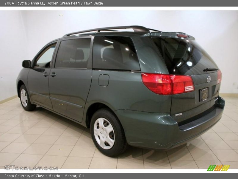 Aspen Green Pearl / Fawn Beige 2004 Toyota Sienna LE