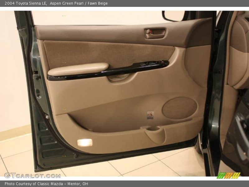 Aspen Green Pearl / Fawn Beige 2004 Toyota Sienna LE