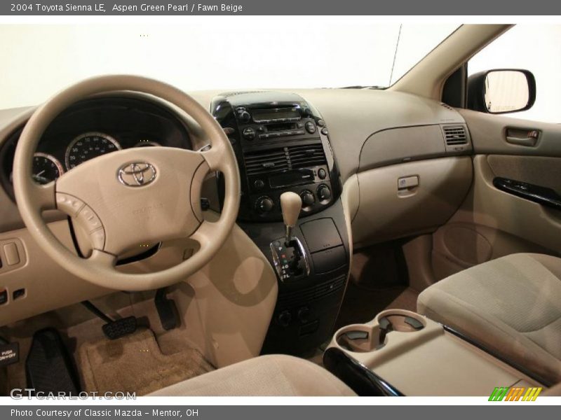 Aspen Green Pearl / Fawn Beige 2004 Toyota Sienna LE
