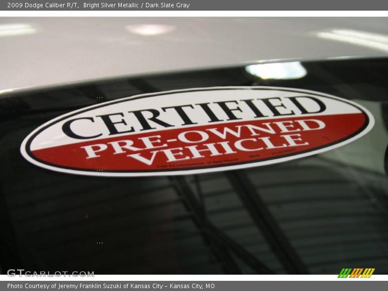 Bright Silver Metallic / Dark Slate Gray 2009 Dodge Caliber R/T