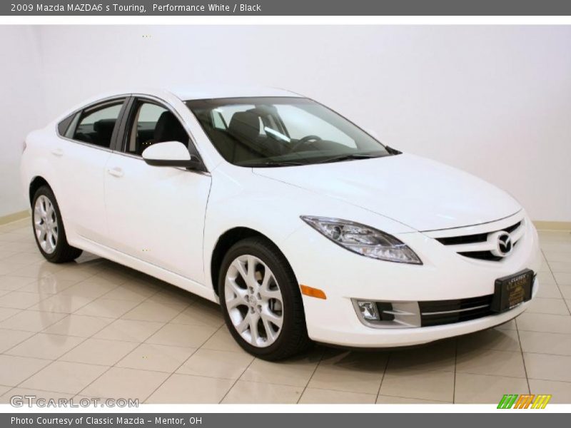 Performance White / Black 2009 Mazda MAZDA6 s Touring