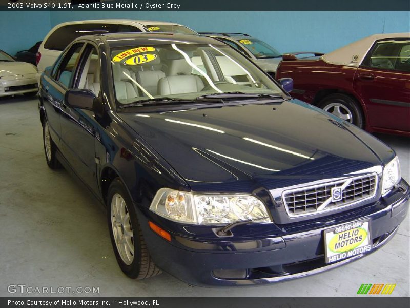Atlantic Blue Metallic / Oyster Grey 2003 Volvo S40 1.9T