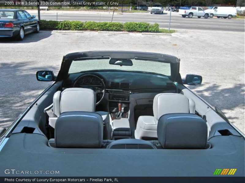 Steel Grey Metallic / Grey 2003 BMW 3 Series 330i Convertible