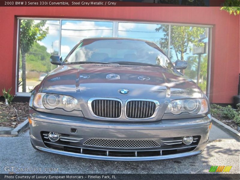 Steel Grey Metallic / Grey 2003 BMW 3 Series 330i Convertible