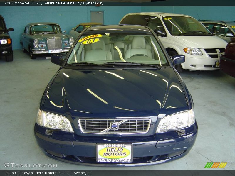 Atlantic Blue Metallic / Oyster Grey 2003 Volvo S40 1.9T