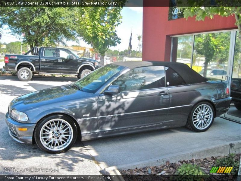 Steel Grey Metallic / Grey 2003 BMW 3 Series 330i Convertible