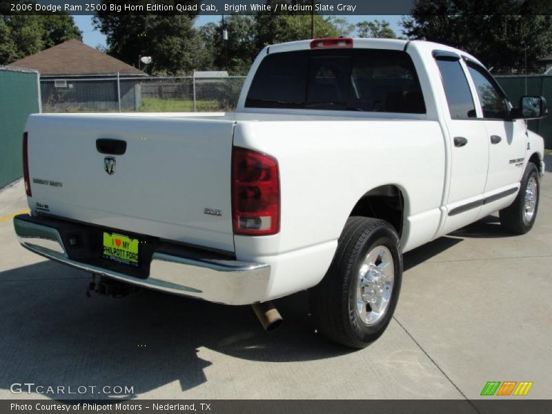 Bright White / Medium Slate Gray 2006 Dodge Ram 2500 Big Horn Edition Quad Cab
