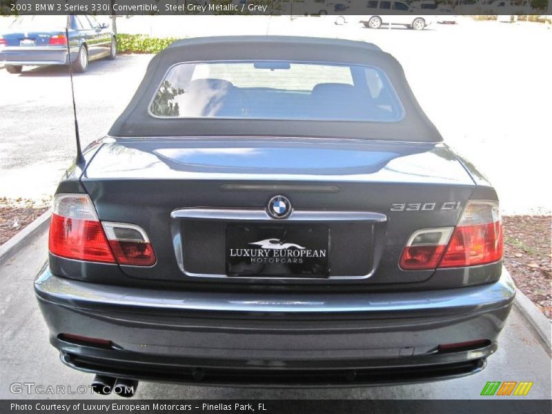 Steel Grey Metallic / Grey 2003 BMW 3 Series 330i Convertible