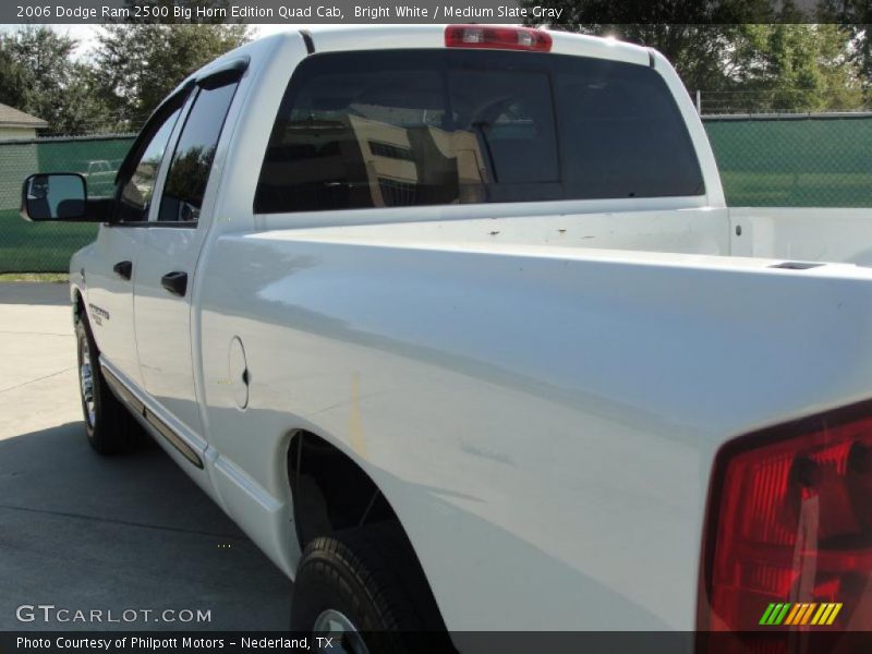 Bright White / Medium Slate Gray 2006 Dodge Ram 2500 Big Horn Edition Quad Cab