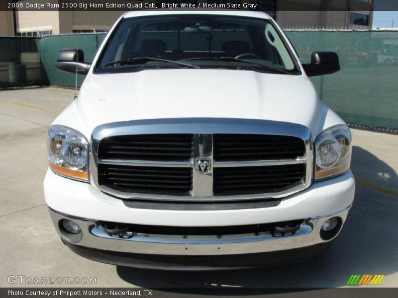 Bright White / Medium Slate Gray 2006 Dodge Ram 2500 Big Horn Edition Quad Cab