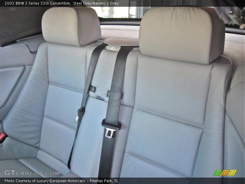 Steel Grey Metallic / Grey 2003 BMW 3 Series 330i Convertible