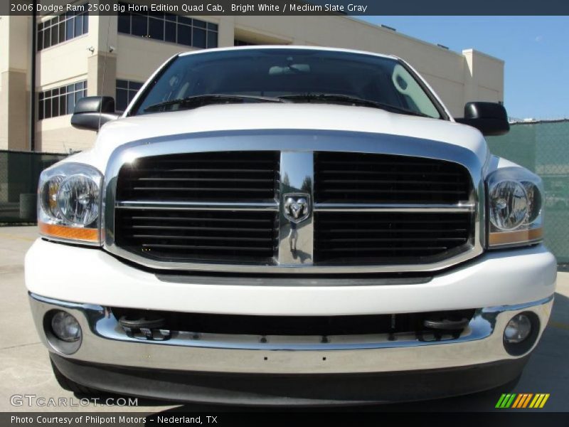 Bright White / Medium Slate Gray 2006 Dodge Ram 2500 Big Horn Edition Quad Cab