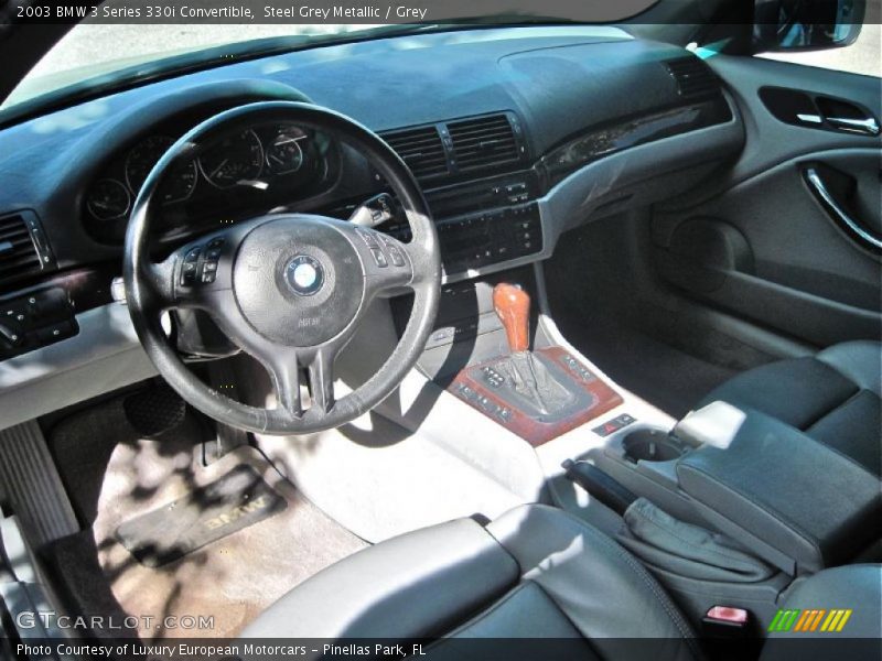 Steel Grey Metallic / Grey 2003 BMW 3 Series 330i Convertible